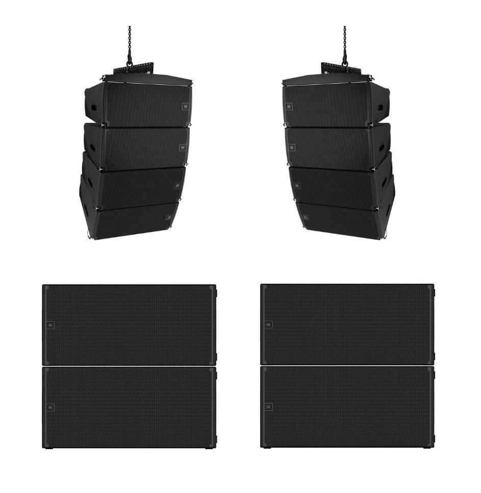 JBL SRX900 Powered Line Array SRX910 Fly System w/ Array Frames (4 Top ...