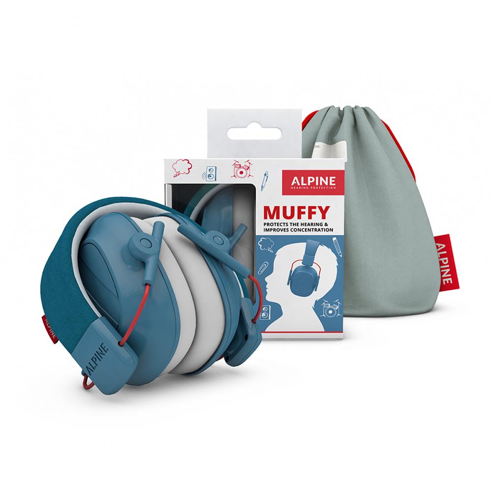 Alpine Muffy Kids Earmuffs For Children SNR 25dB 5 To 12 Years Blue